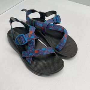 chaco size 5 striped kids sandals